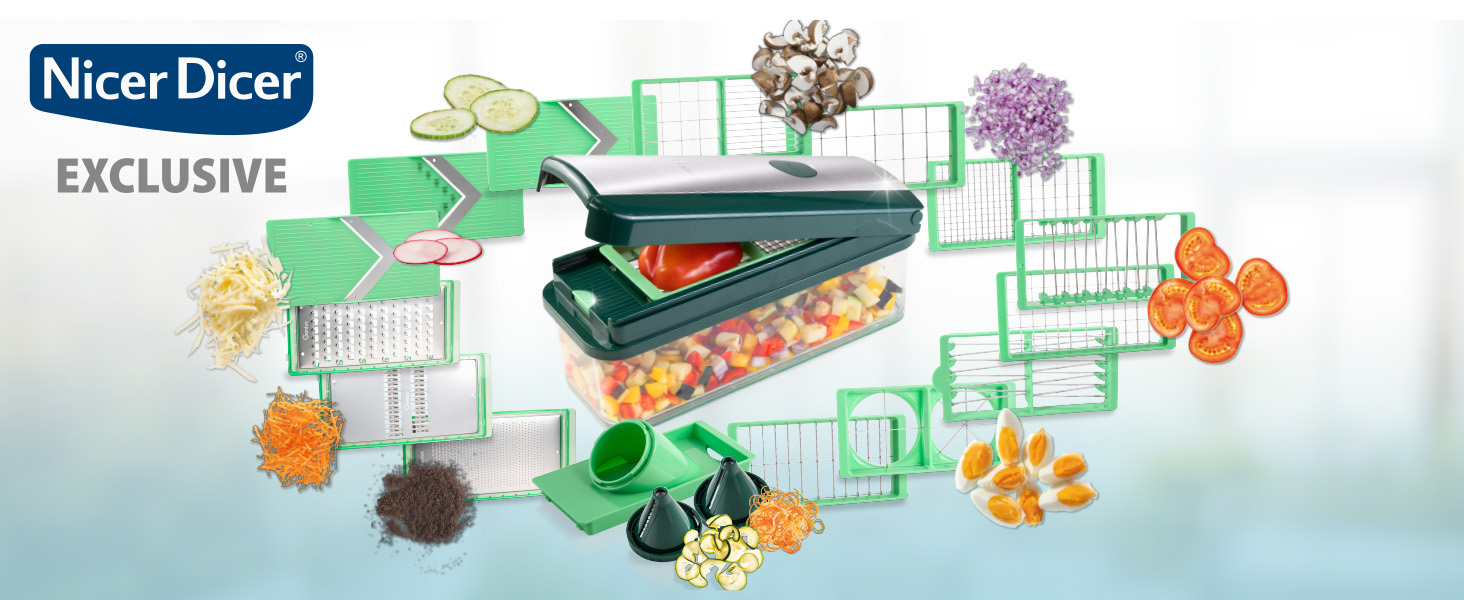 Кухонная терка 15 предметов Nicer Dicer Exclusive Genius