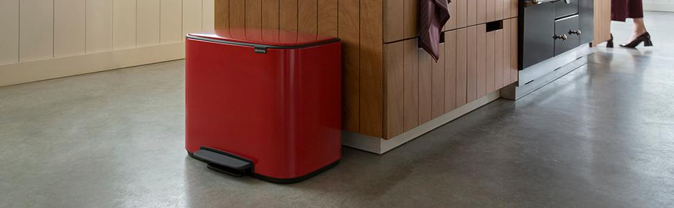 Мусорный бак с педалью, 36 л красный Pedal Bin Bo Brabantia