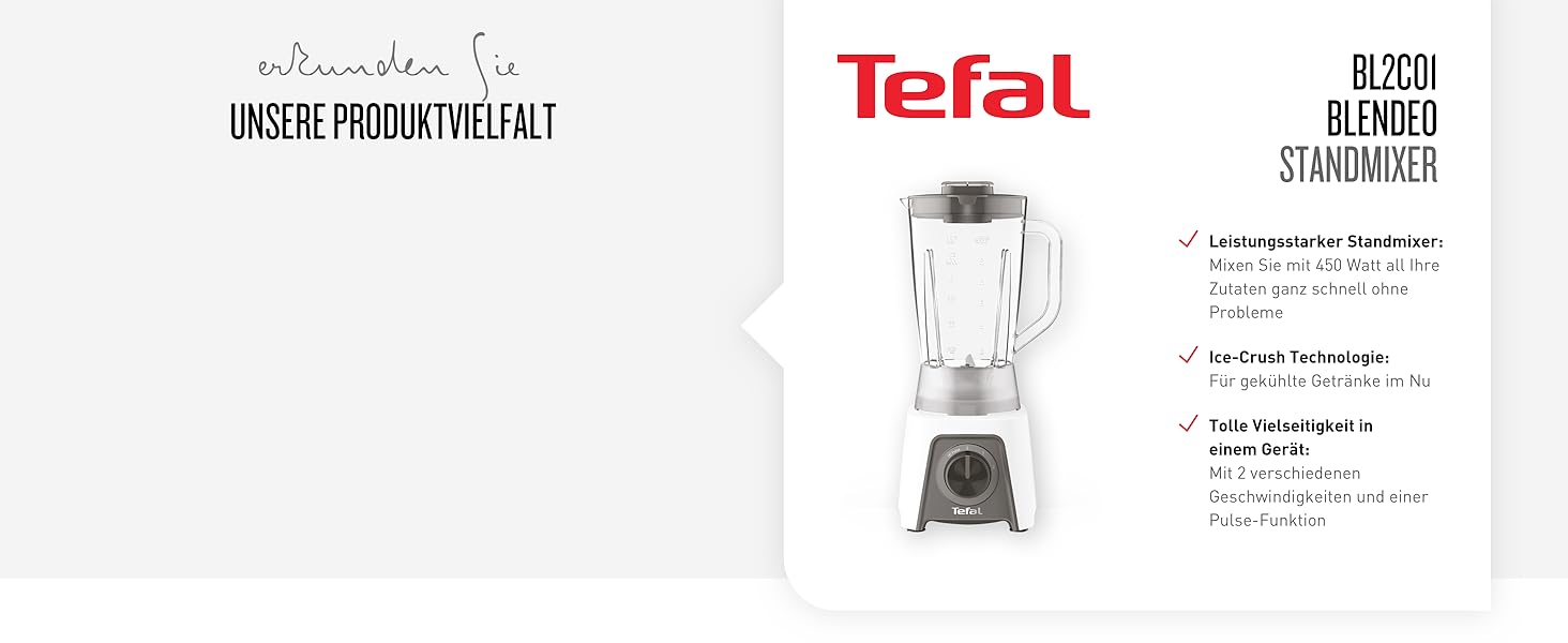 Ручной электрический блендер Tefal HB46E8 Eco Respect / 600 Вт / 2 скорости / мерный стакан 800 мл / защита от брызг / черный