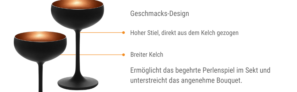 Набор бокалов для шампанского 6 шт. 230 мл, черно-бронзовый 2730008EL098 Stölzle Lausitz 