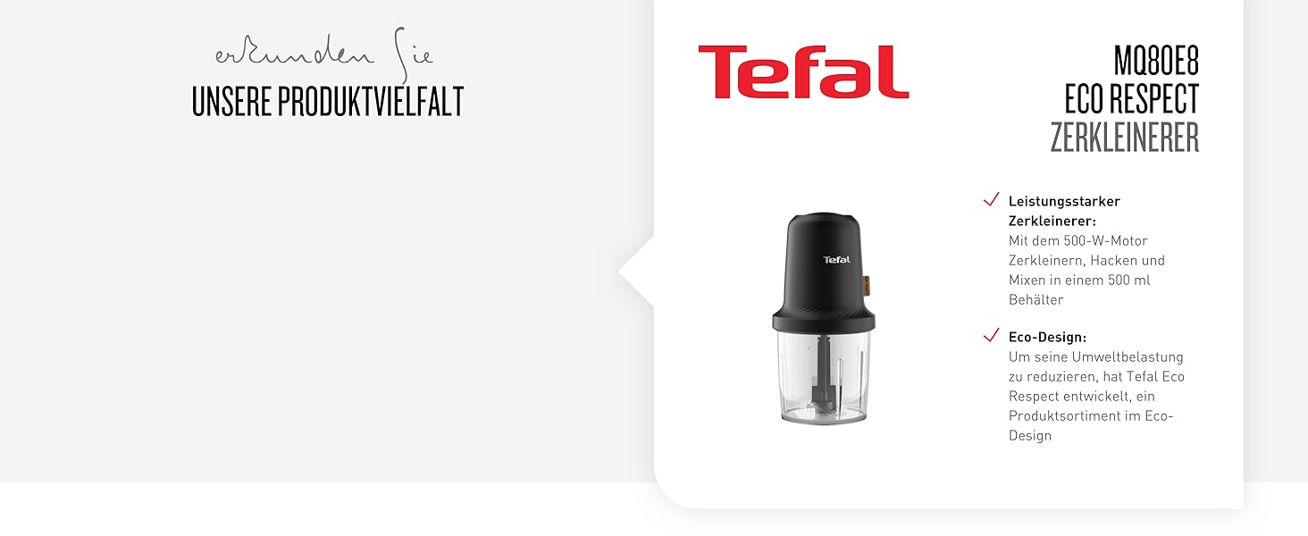 Электрическая терка Tefal MB77EN Eco Respect / 200 Вт / 3 насадки / черный