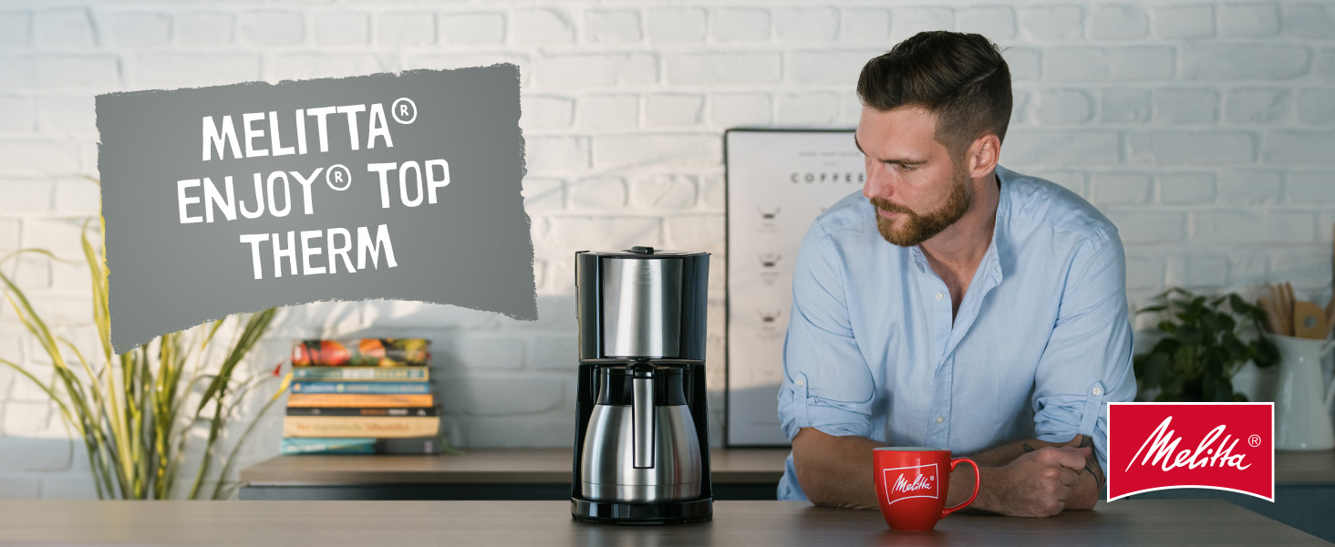 Фильтр-кофеварка на 10 чашек, черная Enjoy Toptherm Melitta