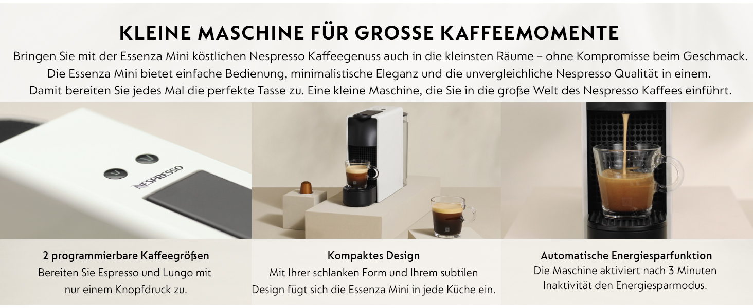 Кофемашина белая Nespresso Essenza Mini XN1101 Krups