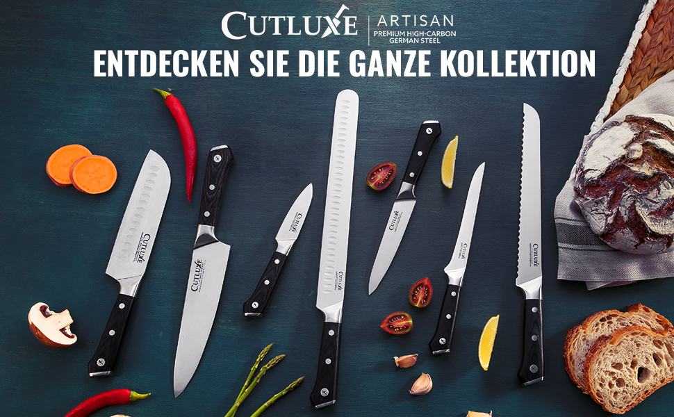 Нож-топорик для мяса Cutluxe Artisan из нержавеющей стали, рукоять из дерева пакка, 30 см