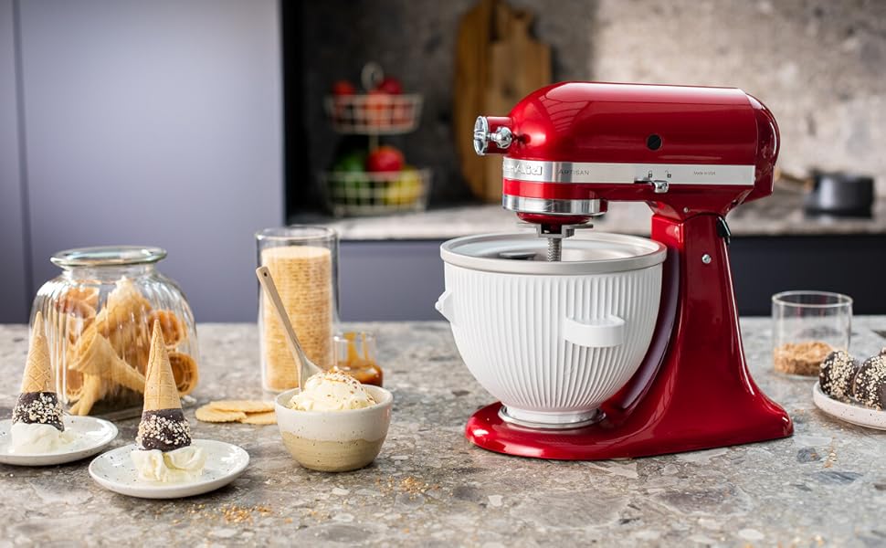 Миска для приготовления мороженого 1.9 л для кухонного комбайна KitchenAid