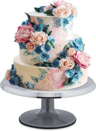 Вращающаяся тарелка для торта 30,5 х 13 см Silver Relaxdays