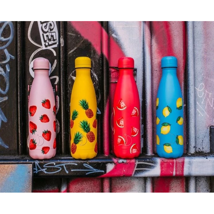 Вакуумная бутылка для воды 0,5 л, желтая Icons Pineapple CHILLY'S