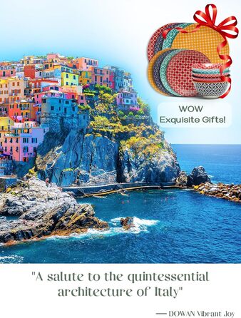 Набор керамической посуды 12 предметов Colourful Flowers DOWAN