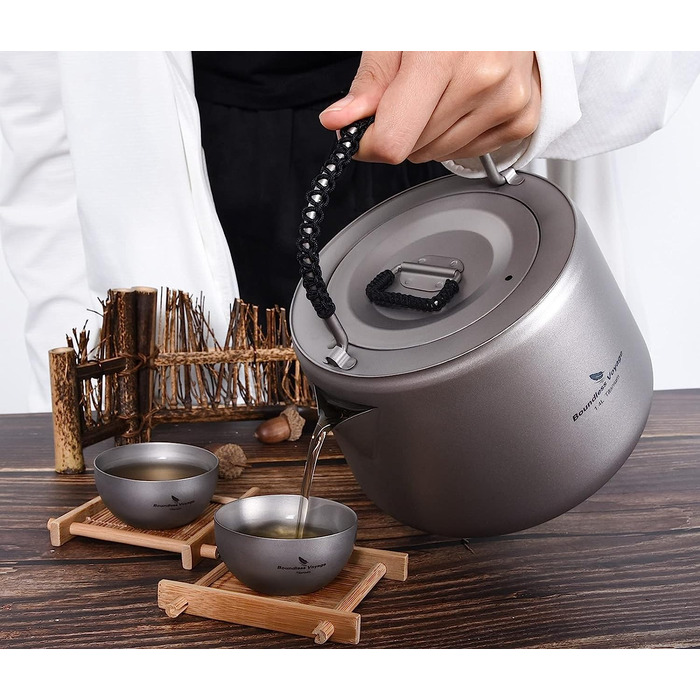 Титановый чайник iBasingo 1,4 л с фильтром