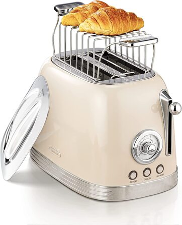 Тостер Wiltal / 815 Вт / на 2 ломтика / с насадкой для булочек / таймер обратного отсчета