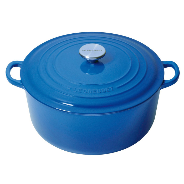 Кастрюля / жаровня 26 см, синий марсель Le Creuset