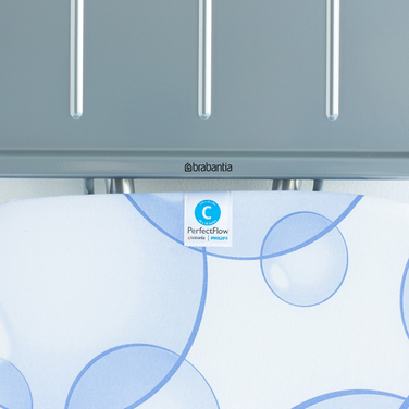 Доска со стационарной подставкой для паровой системы, «PerfectFlow» 124 x 45 cm (С) - 25 мм Bubbles Brabantia