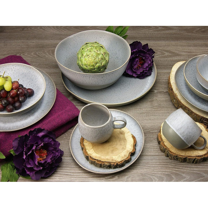 Столовый сервиз на 4 человека 16 предметов Grey Loft Stone Series CreaTable