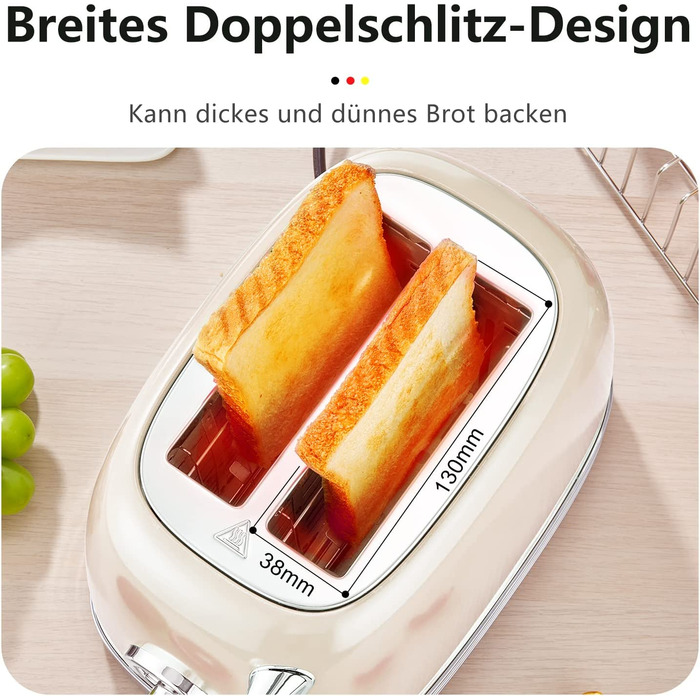 Тостер Wiltal / 815 Вт / на 2 ломтика / с насадкой для булочек / таймер обратного отсчета