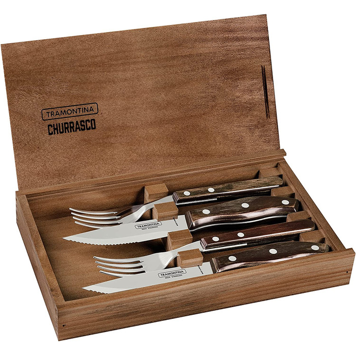 Tramontina Набор из 4 приборов для стейка нержавеющая сталь Tramontina