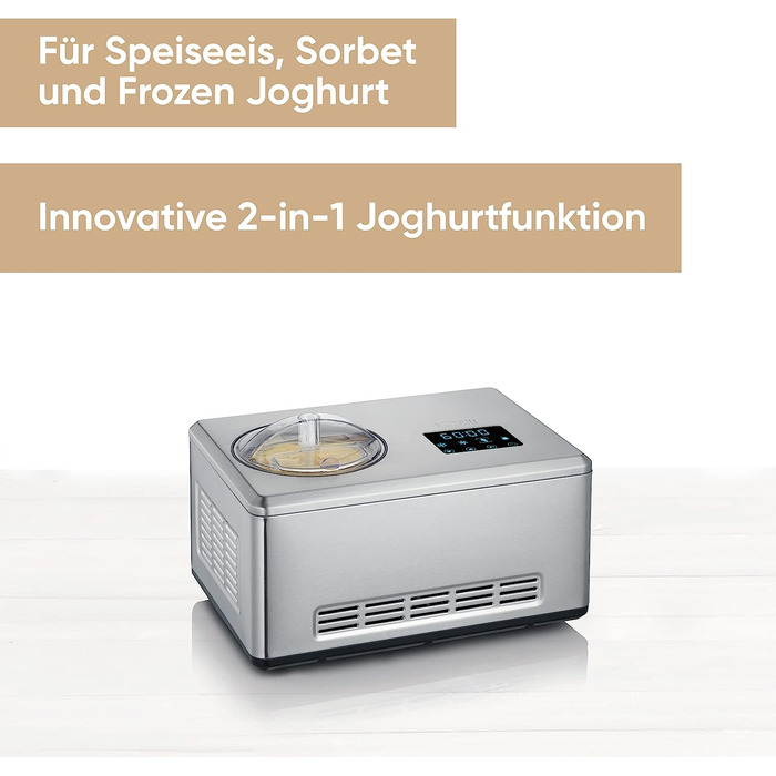 Мороженица с функцией приготовления йогурта EZ 7406, 180 Вт SEVERIN