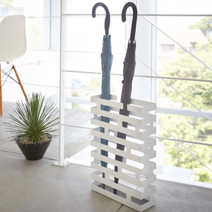 Подставка для зонтов 43 x 30 x 10 см White BRICK Yamazaki