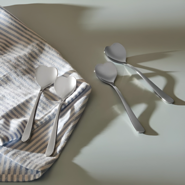 Набор из 4 чайных ложек золотисто-розовых Ammi08 Alessi