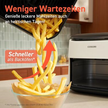 Фритюрница аэрогриль 6 л 1725 Вт White XXL TurboBlaze COSORI