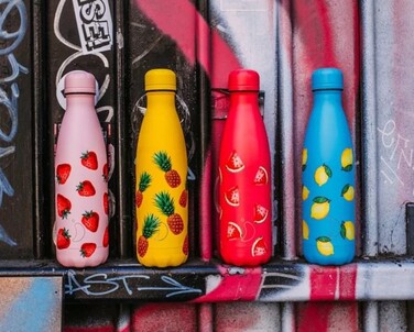 Вакуумная бутылка для воды 0,5 л, желтая Icons Pineapple CHILLY'S