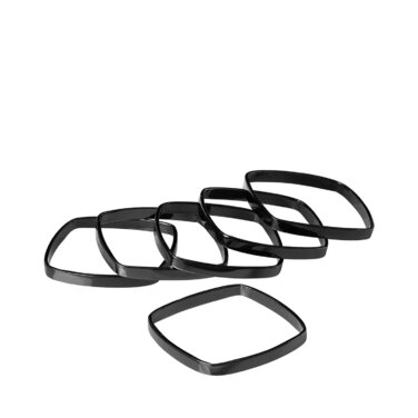 Кольцо для салфеток набор 6 предметов черное Fino Blomus