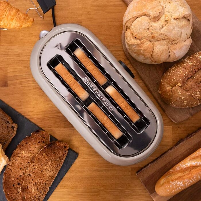 Тостер на 4 ломтика 1500 Вт, бежевый Tostadora 8000 Cecotec