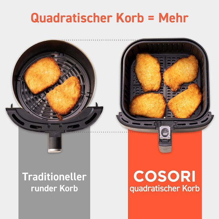 Фритюрница многофункциональная 5,5 л 1700 Вт Hot Air Fryer XXL COSORI