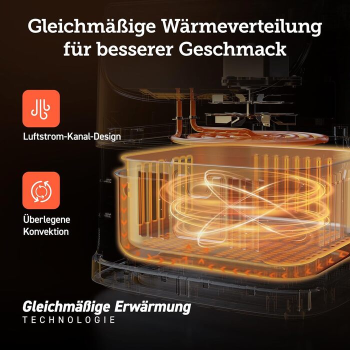 Фритюрница многофункциональная 5,5 л 1700 Вт Hot Air Fryer XXL COSORI