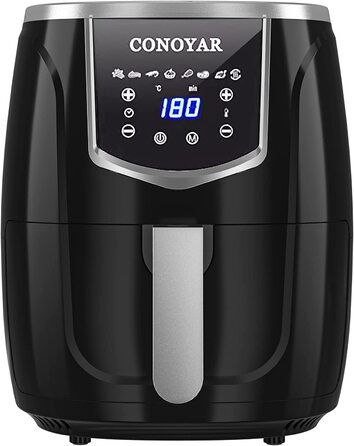 Фритюрница CONOYAR XXL AF336 / 4,5 л / 1300 Вт / 8 программ