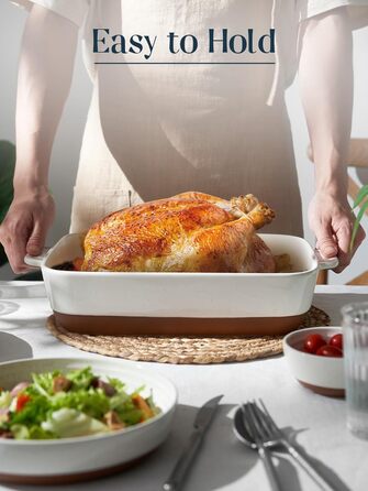 Керамическая форма для запекания 33 х 24 см Alabaster White DOWAN