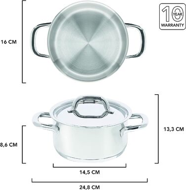 Кастрюля 3,3 л 16 см Classico 3 Demeyere