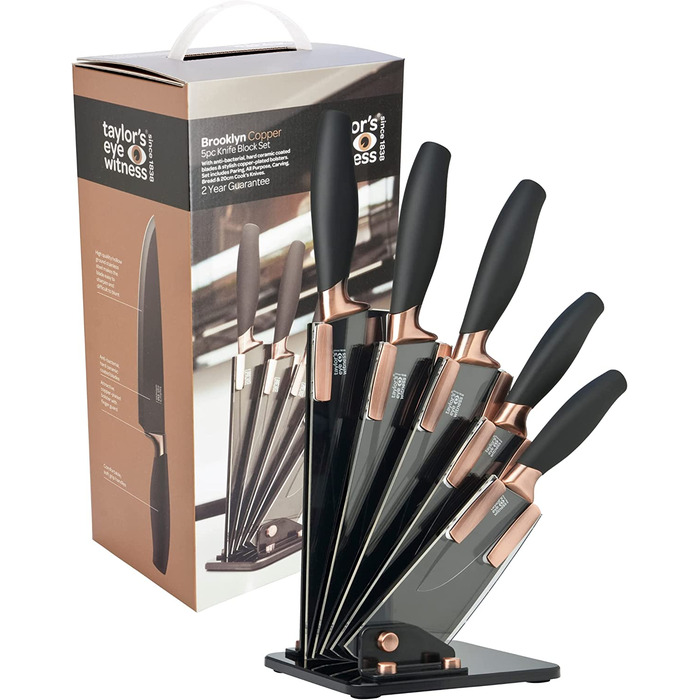 Набор ножей с подставкой 5 предметов Taylor's Eye Witness