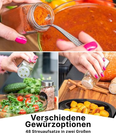 Набор банок для специй 120 мл 24 предмета Deco Haus