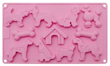 Форма для кексов в виде собак, 17,5 x 29,5 x 1,5 см, RBV Birkmann