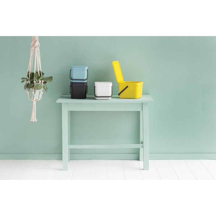 Мусорное ведро 6 л белое Sort&amp;Go Brabantia