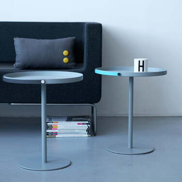 Стол 48x42 см серый/бирюзовый To Go Table Design Letters