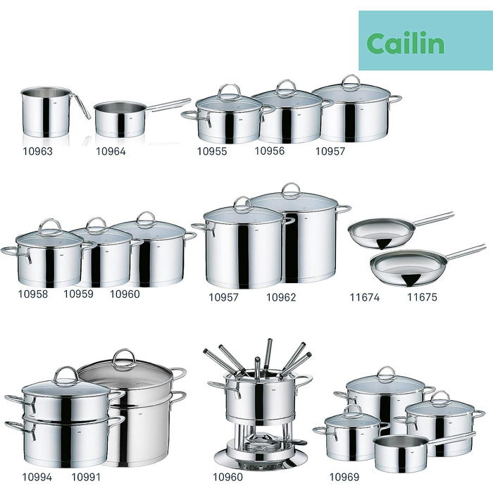 Набор кастрюль 4 предмета , 1,5 л, 2,0 л, 3,5 л,  6,0 л  kela