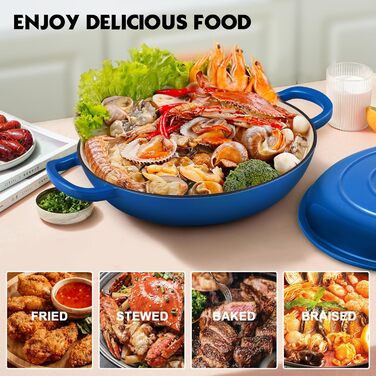 Эмалированная жаровня 30 см Overmont