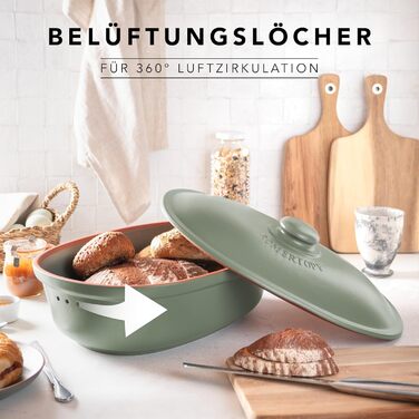 Хлебница 40 х 28 х 20 см Green Maxi Oval Römertopf