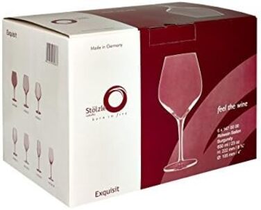 Набор бокалов для вина 650 мл 6 предметов Lausitz Stölzle