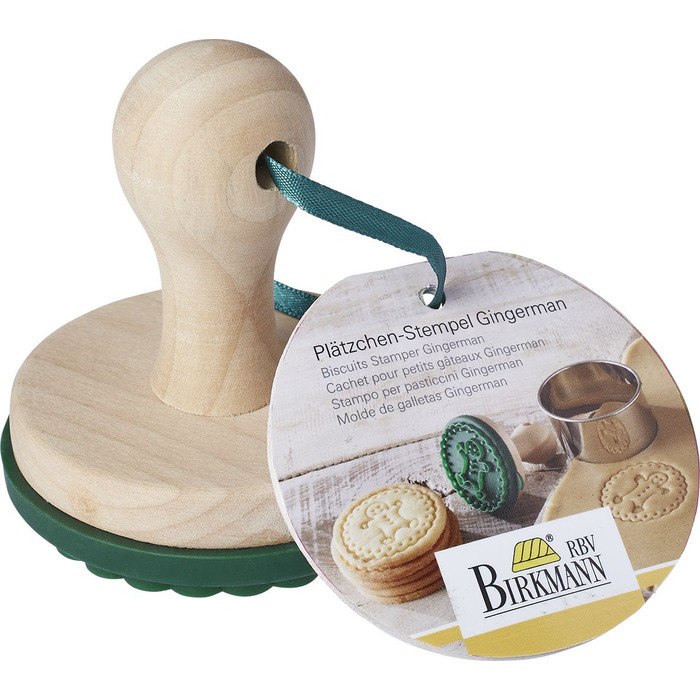 Штамп для печенья в виде пряничного человечка, 7 см, RBV Birkmann