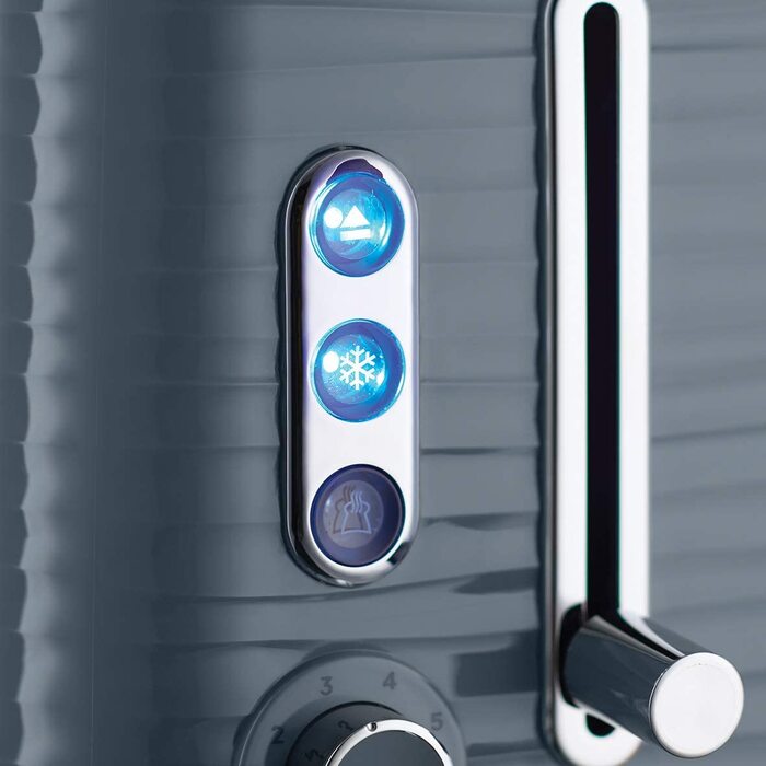 Тостер Russell Hobbs Inspire / на 2 ломтика / с насадкой для булочек / 6 ступеней / функция размораживания и разогрева