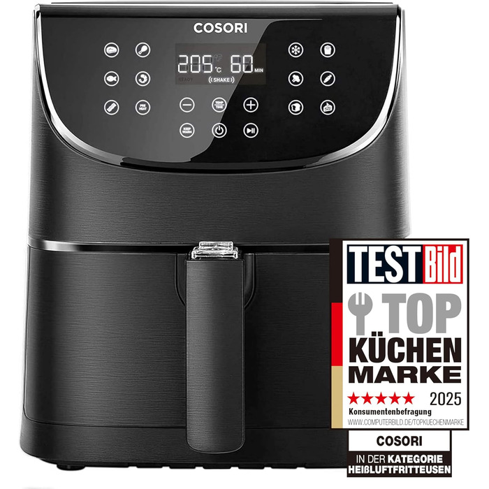 Фритюрница многофункциональная 5,5 л 1700 Вт Hot Air Fryer XXL COSORI