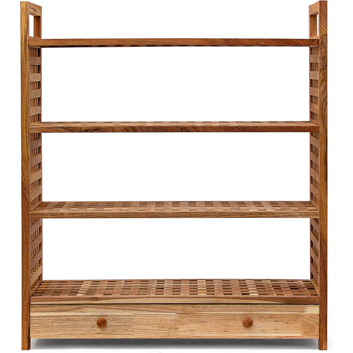 Деревянная полка для обуви с ящиком 81 x 70 x 27 см Relaxdays