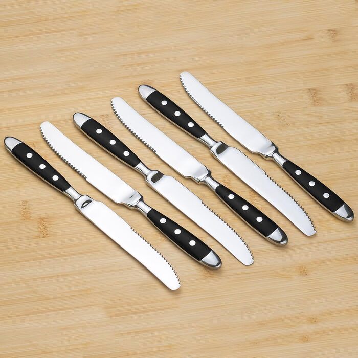 Набор ножей для стейка 12 предметов Black Berlin Series Alata