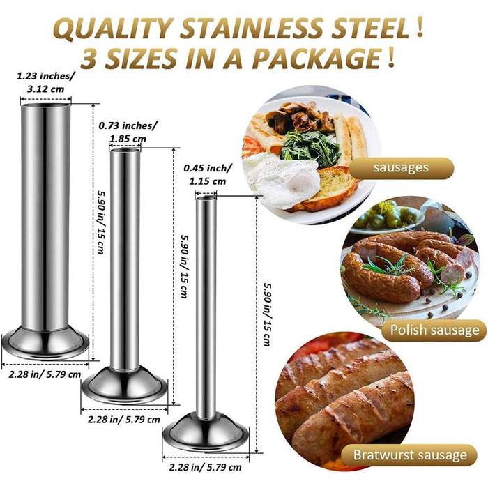 Набор насадок для мясорубки 3 предмета FYBlossom