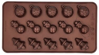 Форма для приготовления шоколадных конфет в рождественском стиле, 2 шт, 11,5 х 21 см, Weihnachten RBV Birkmann