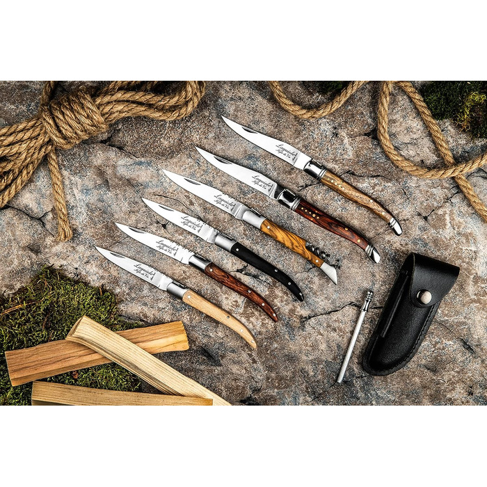 Нож карманный 9 см с аксессуарами Laguiole Style de Vie