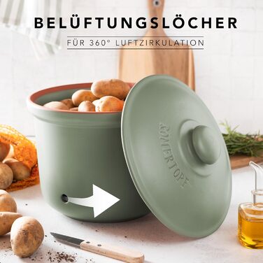 Набор горшков для хранения 3 предмета Green Römertopf