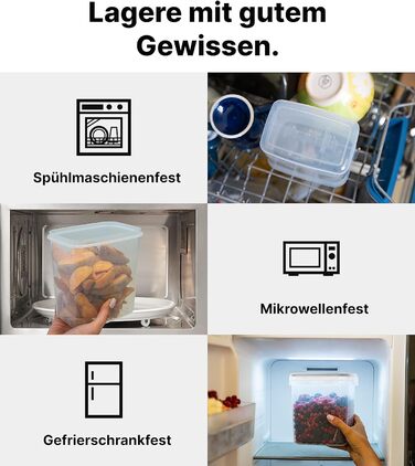 Набор контейнеров для хранения 24 предмета Black Deco Haus